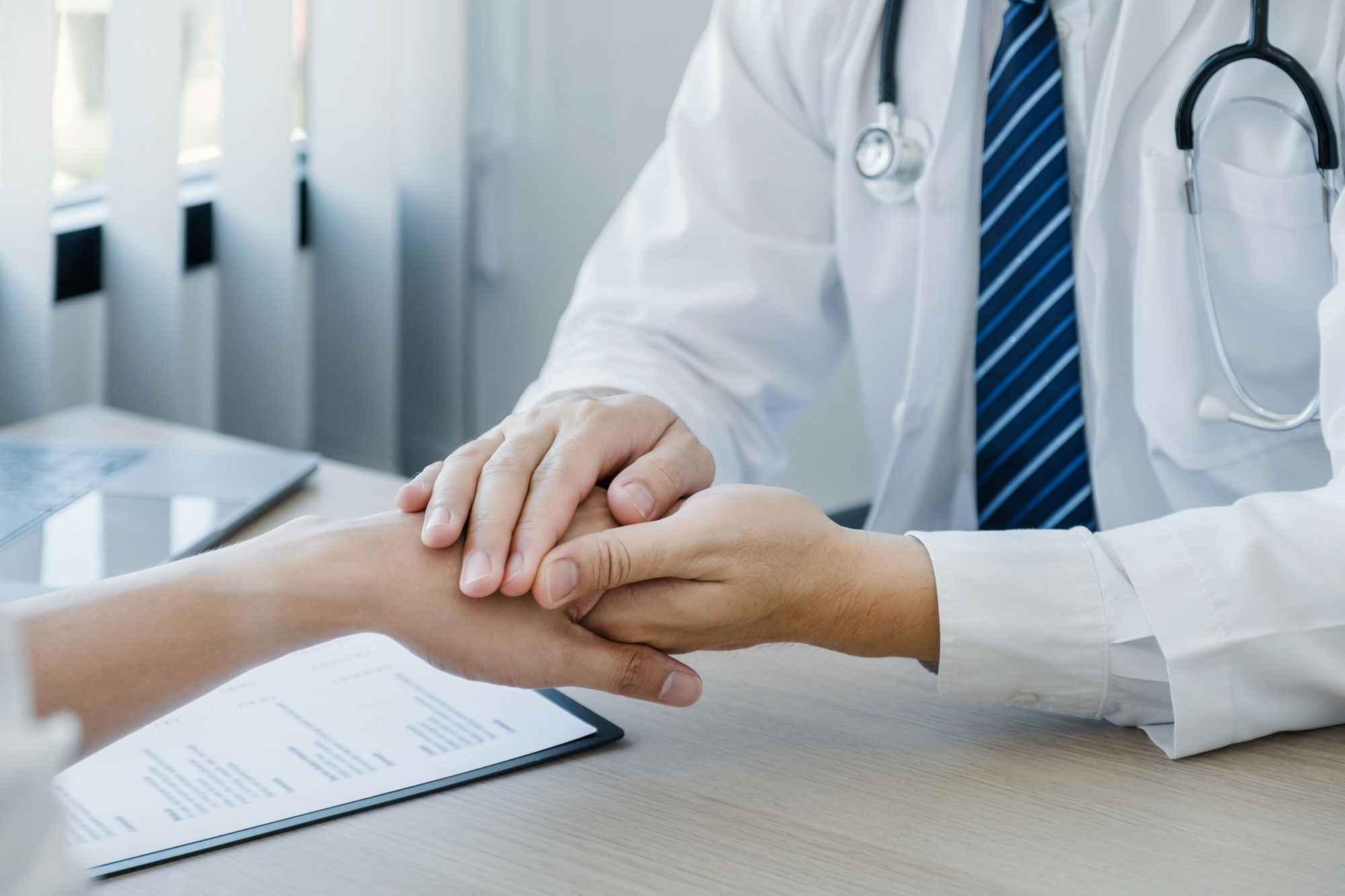 A professional providing support from a chronic care management service